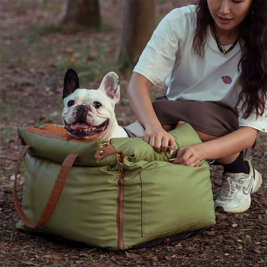 Siège auto et sac de voyage pour chien 2 en 1 