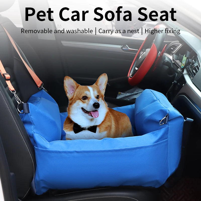 Siège auto pour chien confortable et sécurisé