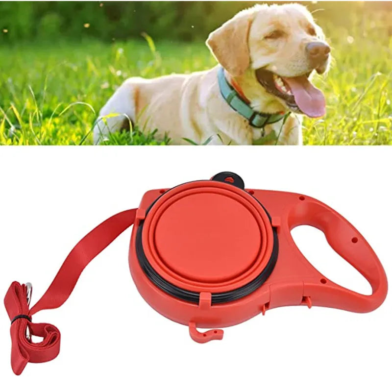 Ultimate 360° Retractable Dog Leash – No-Tangle, LED Light, & Built-in Waste Bag Holder