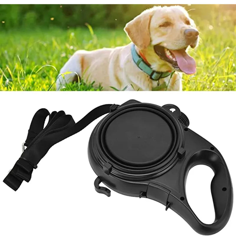 Ultimate 360° Retractable Dog Leash – No-Tangle, LED Light, & Built-in Waste Bag Holder