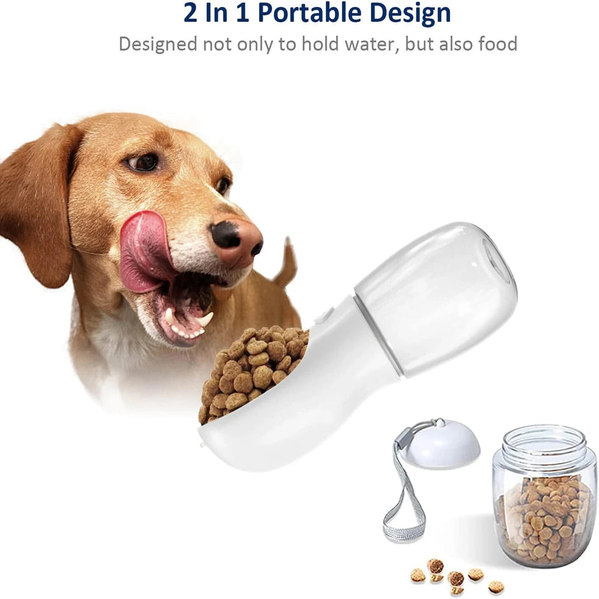 Portable Dog Water Bottle and Food Container