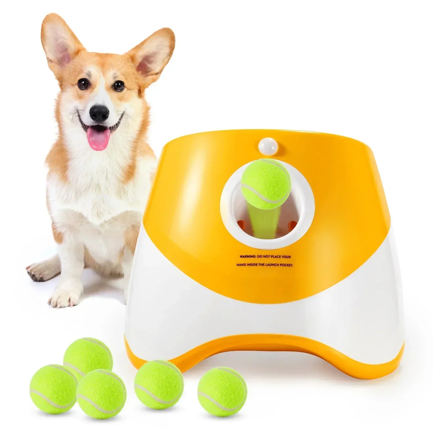 Automatic Dog Ball Launcher – Interactive Fetch Toy for Small & Medium Dogs