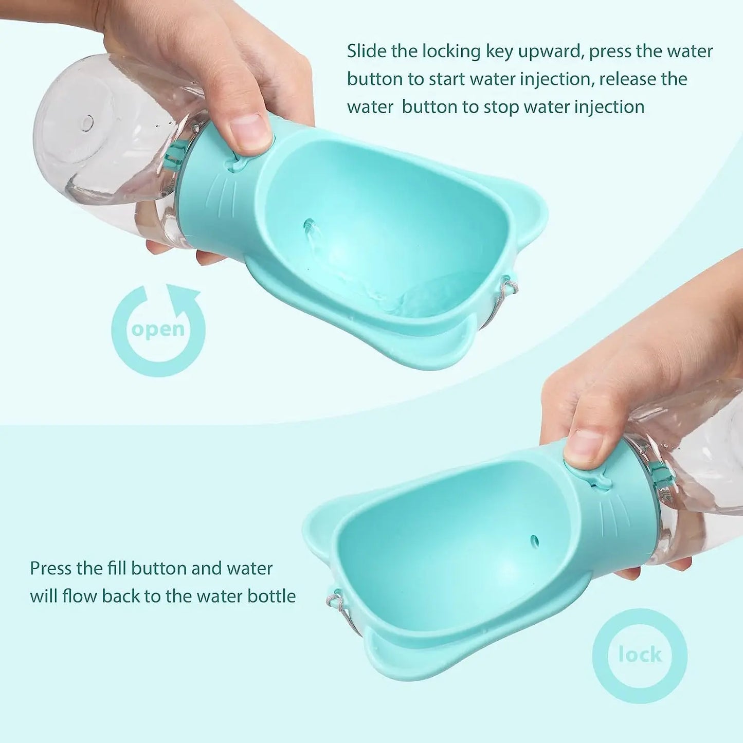 Portable Dog Water Bottle and Food Container