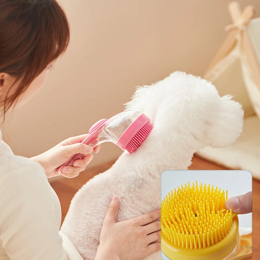 Brosse de bain et peigne de massage pour animaux de compagnie