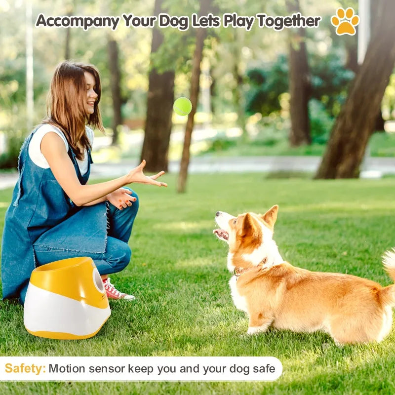 Automatic Dog Ball Launcher – Interactive Fetch Toy for Small & Medium Dogs